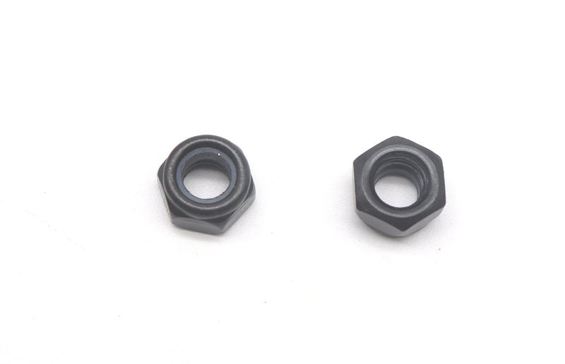 cSeao 60pcs M6-1.0mm Black Zinc Plated Nylock Nylon Inserted Hex Self Lock Nuts(M6) - Image 3